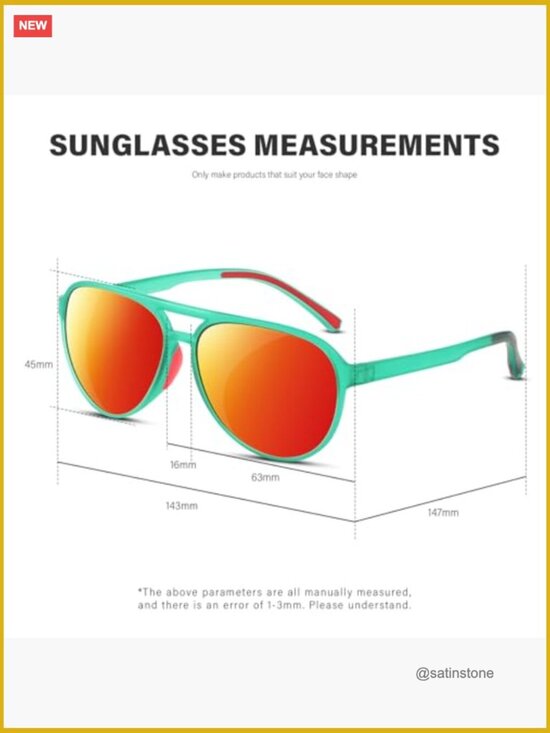 Polarized Aviator Sunglasses UV400 Protection Sports Style Unisex main image 6